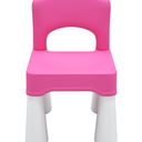 burgkidz Plastic Kids Chair, Durable and Lightweight, 9.3" Height Seat, Indoor or Outdoor Use for Toddlers Boys Girls Aged 2+ (Pink)