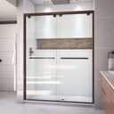 DreamLine Encore 56-60 in. W x 76 in. H Semi-Frameless Bypass Shower Door in Oil Rubbed Bronze, SHDR-1660760-06