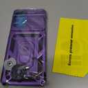 Janmitta Compatible with Moto G Stylus 5G 2023 Case Built in Slide Camera Lens Cover+Screen Protector+Finger Ring Holder Kickstand,Heavy Duty Shockproof Full Body Phone Cover,Purple