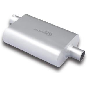 Universal Mufflers Dual Chamber 2" offset inlet (ID) 2" center outlet (ID) Performance Automotive Muffler Exhaust FH42041