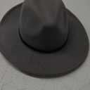 Wide Brim Fedora Hats for Women Men Two Tone Dress Hat Felt Panama Hat in Two Audlt Size (X-Small-Small)