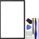 SM-X200 Tablet Screen Glass Cover Replacement for Samsung Galaxy Tab A8 10.5 (2021) Black 10.5" with Free Tool Kit and Adhesive(NOT LCD)