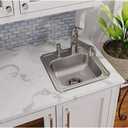 Dayton D115161 Single Bowl Drop-in Stainless Steel Bar Sink, 15 x 15 with 3.5" Drain Hole
