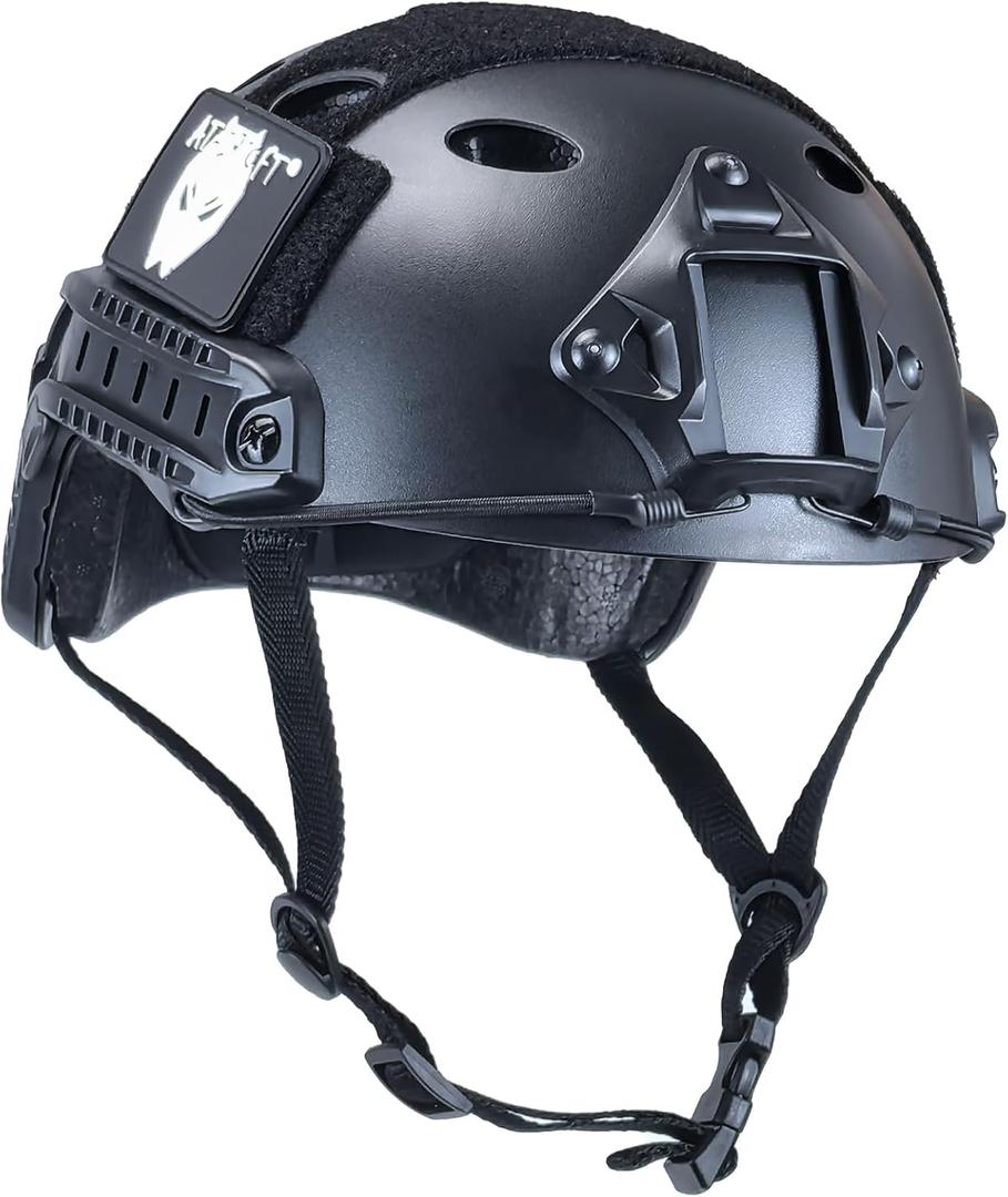ATAIRSOFT PJ Type Tactical Paintball Airsoft Fast Helmet (Black)