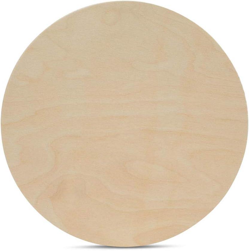Wood Circles 16 inch 1/2 inch Thick, Unfinished Birch Plaques, Pack of 3 Wooden Circles for Crafts and Blank Sign Rounds, by Woodpeckers