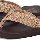 Skechers Women's Asana-Valley Chic Flip-Flop
 7