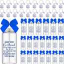 Skylety 20 Pcs 20 Set Teacher Employee Appreciation Gifts Bulk 13.5 oz Plastic Cup with Lid Straw Inspirational Keychain Birthday Gift for Coworker Administrative Assistant (Blue,May You Be Proud)