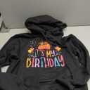 Its My Birthday Cute Birthday Cake Balloons Women Girls Kids Pullover Hoodie, size Small