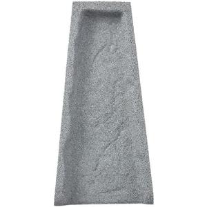 Rubberific Premium Rubber Downspout Splash Block, Rain Guard, Stone Textured Drain Extender (3 Pack, Gray)