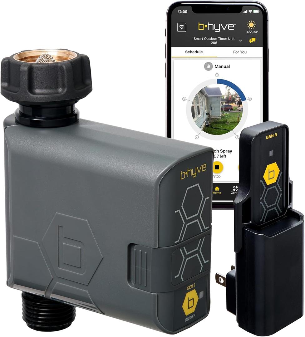 Orbit 90204Z B-hyve Gen 2 Smart Hose Watering Timer with Wi-Fi Hub (1-Pack)