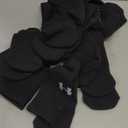 Under Armour Adult Charged Cotton Crew Socks, Multipairs , Black/Gray (6-Pairs) , Medium