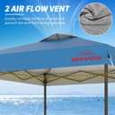 10x10 Pop Up Canopy Tent with 3 Sidewalls, Blue