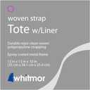 Whitmor Woven Strap Storage Tote Basket with Liner - Espresso