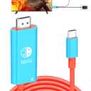 Switch Dock for Nintendo Switch & OLED, USB C to HDMI Adapter Cable for Nintendo Switch Dock, Type-C to HDMI Conversion Cable Replaces The Original Switch Dock Station for TV Projection Screen (Blue)