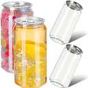 400ml Plastic Juice Bottles Aluminum Caps Leakproof Beverage Containers for Smoothies Milk 10 Pack