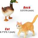 6 Pack Soft Jumbo Farm Animal Toys,Big Realistic Animals Farm Figures for Kids Toddlers Boys Girls 1 2 3 4 5Year Old,Christmas Brithday Gift