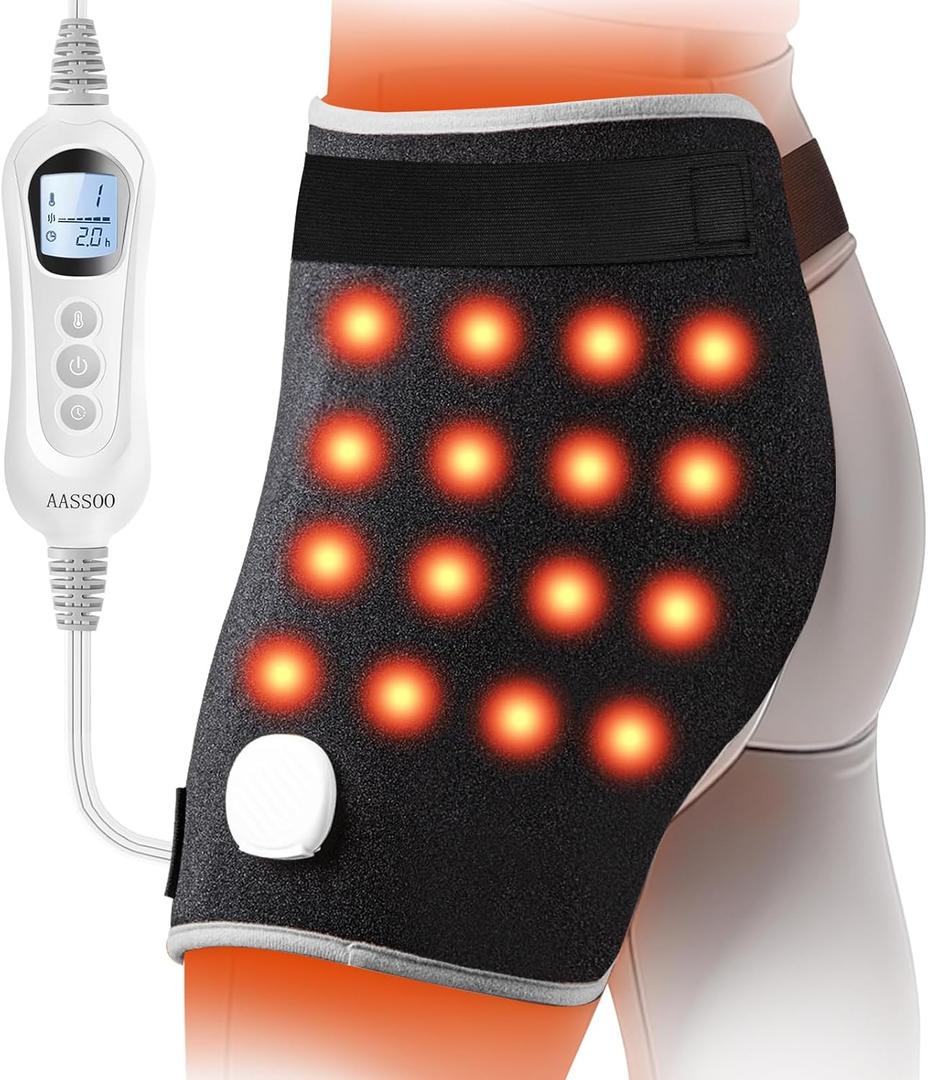 Graphene Heating Pad for Sciatica Pain Relief Mothers Day Gift for Mom Large Electric Heated Wrap for Lower Back Buttocks and Thighs Wellness Gifts for Women Fast Heating Pad with Auto Off
