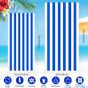 Redbaker 16 Packs 72 x 36 Inches Oversized Beach Towel Bulk Extra Large Pool Towels Set Microfiber Quick Dry Swim Towel Blanket for Women Men Adult Bath Travel (Bright Color, Stripes)