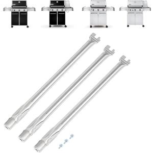 Utheer 62752 Grill Burner Tube 19.5 Inch for Weber Genesis 300 Series2011-2016, Genesis E310 E320 E330 S310 S320 S330 Gas Grills, Fits Up Front Control, 304 Stainless Steel