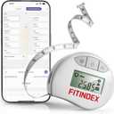 FITINDEX Body Measuring Tape, Accurate Bluetooth Measuring Tape for Body Measurements, Smart Body Tape Measure Retractable with 12 Body Parts Measure for Weight Loss Fitness Muscle Gain, Sync with APP