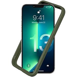 RhinoShield Bumper Case Compatible with [iPhone 13 Pro Max] | CrashGuard NX - Shock Absorbent Slim Design Protective Cover 3.5M / 11ft Drop Protection - Camo Green