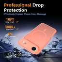 for iPhone 17 Air Case - Military Grade Shockproof Cover with MagSafe Compatibility & Full Camera Protection,Orange