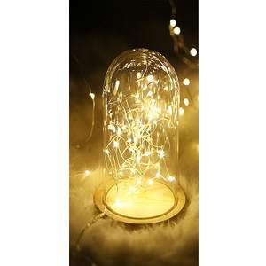 ANGMLN 10 Pack Valentine's Day Red Fairy Lights Battery Operated 9.8' 30 LED Mini Christmas String Lights for DIY Crafts Wedding Party Patriotic Ceremony Valentine's Day New Year Decoration