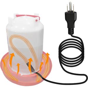 Chicken Water Heater Cord, Freeze-Proof Heated Waterer for Chickens & Poultry, Safe Low-Watt Heating Cable Keeps Water Ice-Free in Winter for Ducks, Rabbits & Small Animals (2 Pack)