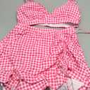 Blooming Jelly Women's High Waisted Bikini Sets Tummy Control Swim Skirt Two Piece Swim Suit 2025 Retro Swimsuit, L