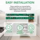 WD21X31910 WD21X23461Dishwasher Par,Dishwasher User Interface Control Board Replacement Kit Dishwasher User Interface Assembly Compatible With GE WD21X10499, WD21X10502, WD21X10503, AP7204355