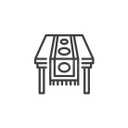 6 Pcs Table Runner, 110×24 in