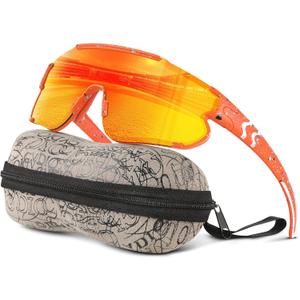 Kids Baseball Polarized Sunglasses: Sports Sunglasses for Boys Girls 3-12 Youth Sun Glasses for Cycling Running