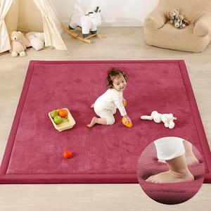 1.3" Thick Baby Play Mat for Floor,39x59 Memory Foam Tummy Time Mat
Ultra Soft Playmat for Baby,Tummy Time Foam Mats,Cushioned for Infant,Kids and Toddler Crawling,Easy Care
