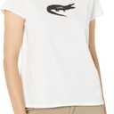 prAna Women's Journeyman Tee (Large, White Alligator)