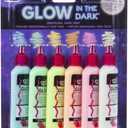 TULIP Dimensional Glow Fabric Paint, 6-Pack, Glow, Multi Color (29025)