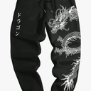 COZYEASE Men's Plaid Letter Print Sweatpants Drawstring Waist Tie Front Jogger Pants with Pocket L