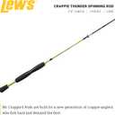 Lew's Crappie Thunder Spinning Fishing Rod, Light Power, Fast Action, Premium 2-Piece Graphite Blank, EVA Split Grip Handle