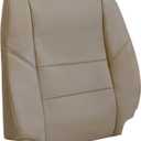 NLQR Front Driver & Passenger Side Bottom & Top Back & Armrest Cover & Headrest Cover Replacement Seat Covers Microfiber Leather Tan fit for Toyota Sequoia Tundra 2000 2001 2002 2003 2004 2005 2006