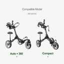 Caddytek Removable Seat for Golf Push Cart - Compatible Only with Compact and Auto+360 Golf Push Carts, Cushioned Golf Cart Seat Accessory with Easy Install and Heavy Duty Bracket