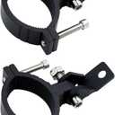 Motorcycle Spotlight Bracket, 2PCS Headlight Holder, Heavy-Duty Tube Clamp Mounting Bracket for 40mm-64mm ATV UTV Roll Bar (1.58-2.5 inch)