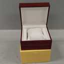 BAOPEND Wooden Single Watch Gift Box with Pillow, Wood Wristwatch Wrist Watch Case Storage Box for Christmas, Birthdays, Anniversary (Wood Color B)