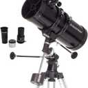 Celestron - PowerSeeker 127EQ Telescope - Manual German Equatorial Telescope for Beginners - Compact and Portable - Bonus Astronomy Software Package - 127mm Aperture