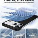 GRECAZO Magnetic Ultra Thin Frosted Designed for iPhone Air Frameless Case 6.5 inch [Compatible with MagSafe] Slim Minimalist Lightweight Matte Hard Cover Protective Borderless Case- Black
