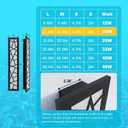 Outdoor Wall Lights 23.6inch Modern Outdoor Wall Sconce LED Long Wall Sconces Black Front Porch Light Waterproof Led Wall Light IP67 3000K Exterior Lighting Fixtures