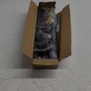 Industrial Double Curtain Rod for Windows 31 to 52 Inch, 1 Inch Heavy Duty Wrap Around Dual Curtain Rods, Adjustable Black Double Window Rods Telescoping for Windows, Living room, Sliding Glass Door