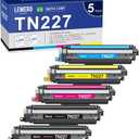 LEMERO UEXPECT TN-227BK/C/M/Y High Yield Toner Cartridge Compatible Replacement for Brother TN227 TN-227 TN227BK TN223BK TN223 TN-223 for MFC-L3770CDW HL-L3290CDW MFC-L3710CW HL-L3270CDW (5 Pack)