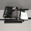 Over The Sink Dish Drying Rack, Adjustable (25.5 to 33.5 inch) 2 Tier Metal Steel Dish Drying Racks for Kitchen Counter with Hooks Paper Towel Utensil Cup Holder Sink Caddy (Black)