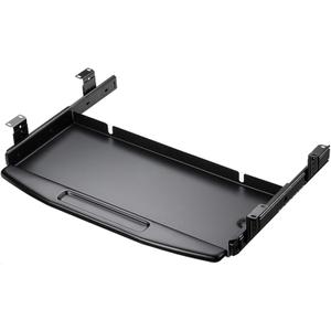 Y&J Keyboard Drawer Under Desk, Black/Grey Ergonomic Keyboard Tray, Keyboard Sliding Platform, Easy to Install (A1)