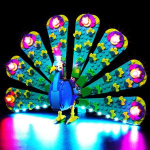 LED Light Compatible with Lego Creator Exotic Peacock, Upgraded Light Kit for LEGO Creator 3 in 1 31157 Building Set(No Model Included)