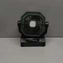 Rechargeable Auto Oscillating Fan with Remote & Timer & LED Light, 9-Inch 20000mAh Battery (70Hrs), Portable USB Fan for Camping, Travel, Worksite & Strong Hurricanes